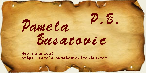 Pamela Bušatović vizit kartica